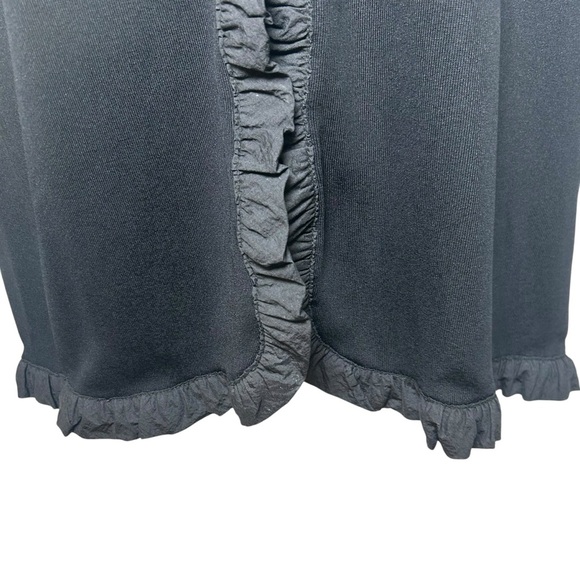 Exclusively Misook black knit long sleeve ruffle cardigan size 1X capsule career - Picture 6 of 11